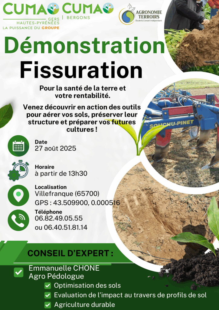 fissuration avec la cuma du bergons à madiran